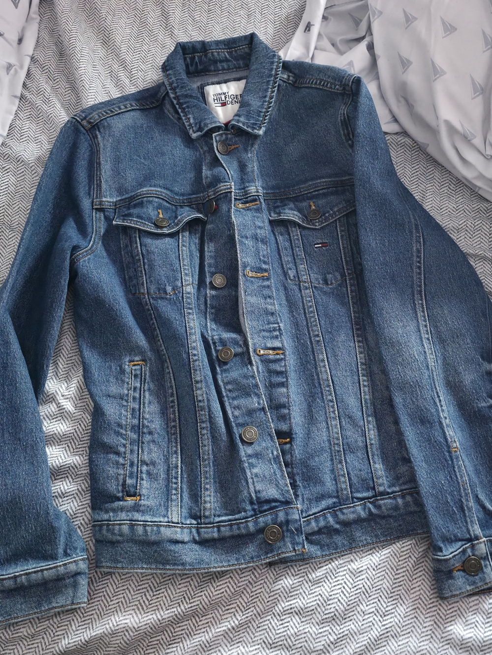 Tommy Hilfiger Men's Dark Blue Denim Jacket